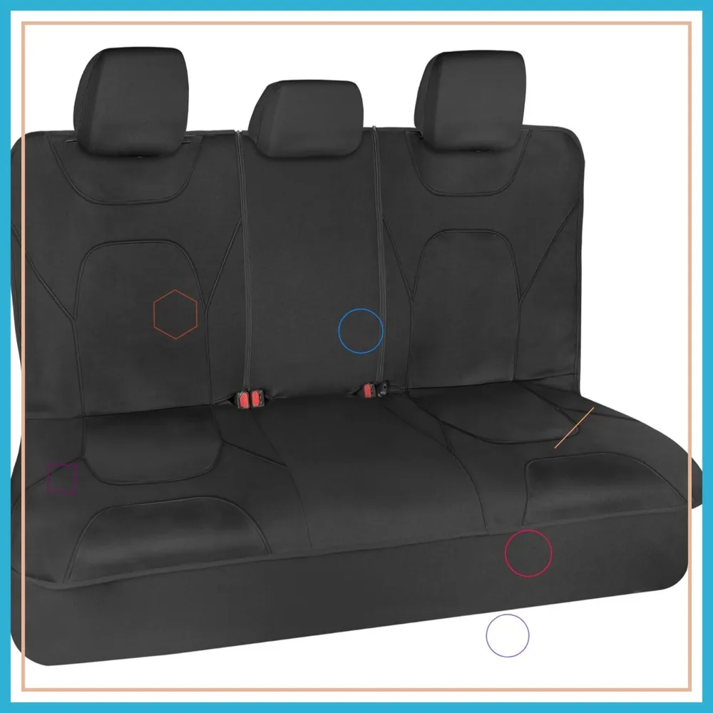 

Водонепроницаемый чехол на заднее разделенное сиденье для грузовиков — прочный неопреновый защитный чехол от разливов