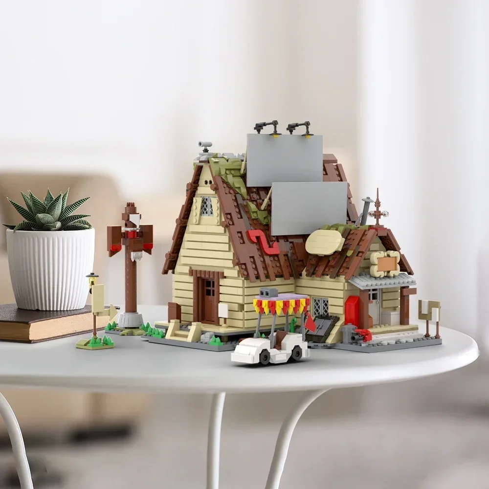 Anime Accessories Forest Tree House Building Blocks MOC Farm Town Streetscape Assembly Model Puzzle Kids Toy Boy Birthday Gift