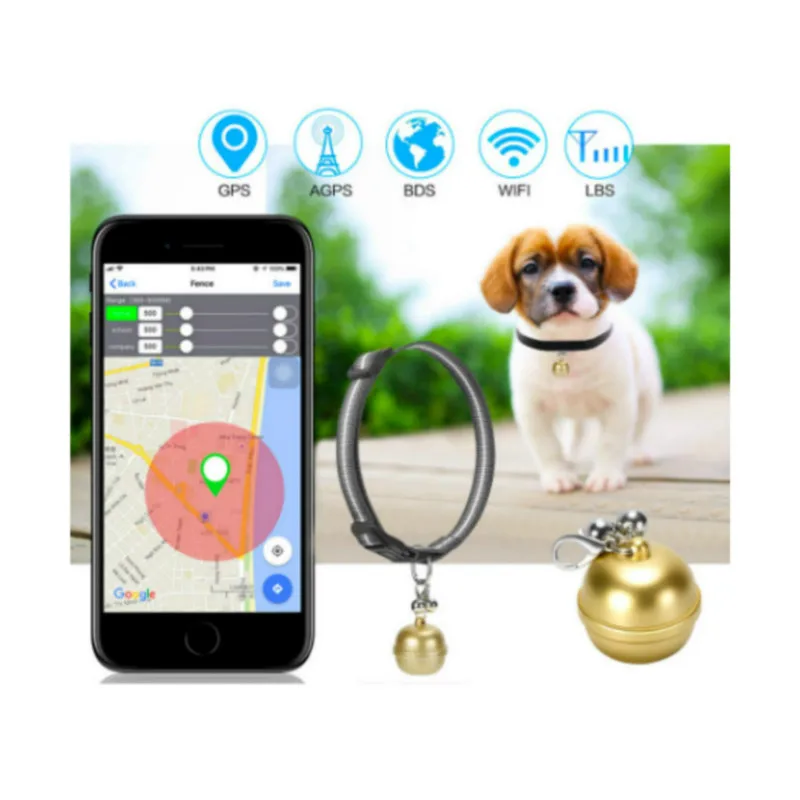 

Intelligent Wireless Pet Finder GPS Waterproof Puppy Dog Cat Bell Collar Anti-Lost Security Tracker Locator Bag Car Pet tracker