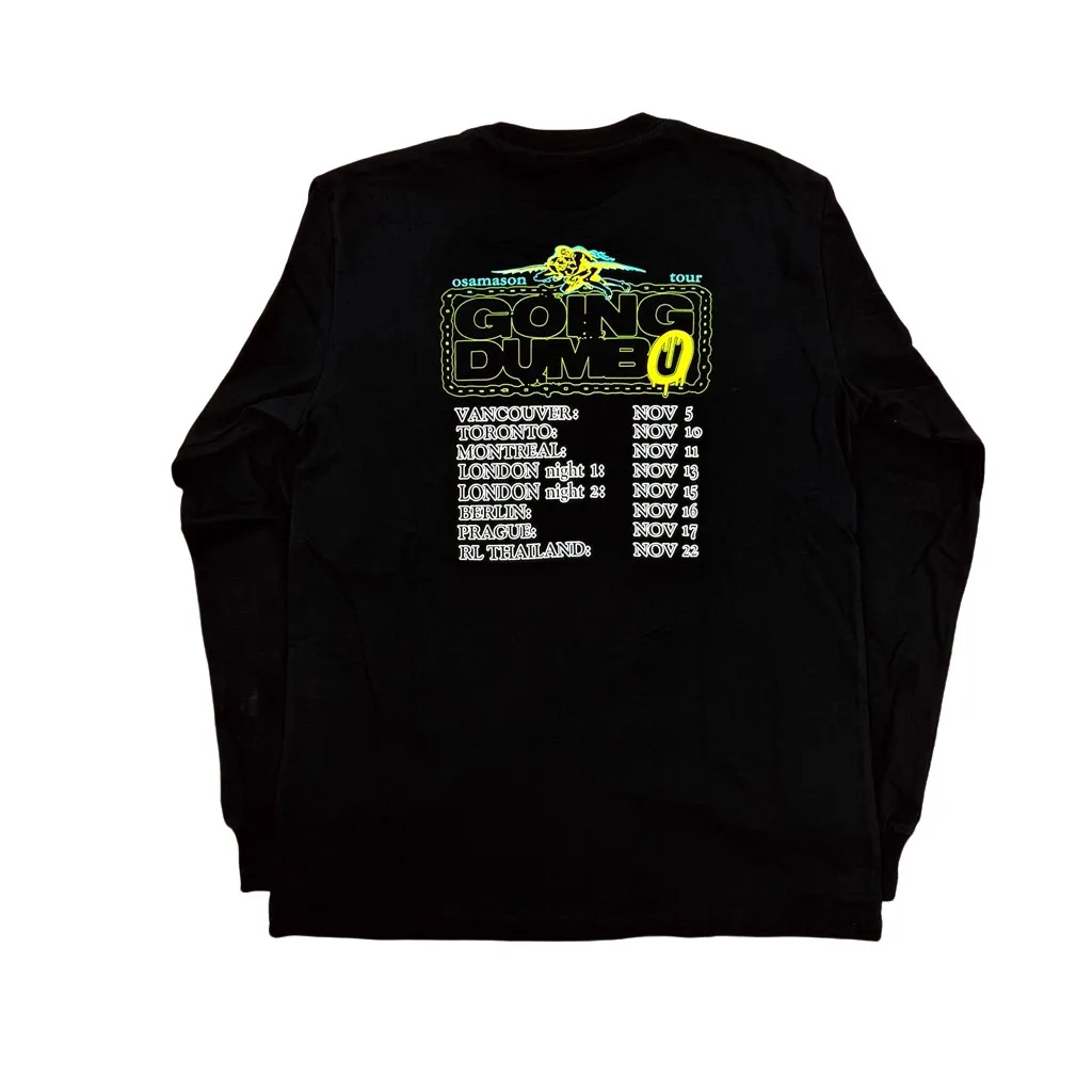 New Men OSAMASON JUMP OUT Antagonist Human Organ Print T Shirts T-Shirt Hip Hop Skateboard Street Cotton T-Shirts Tee Top E126