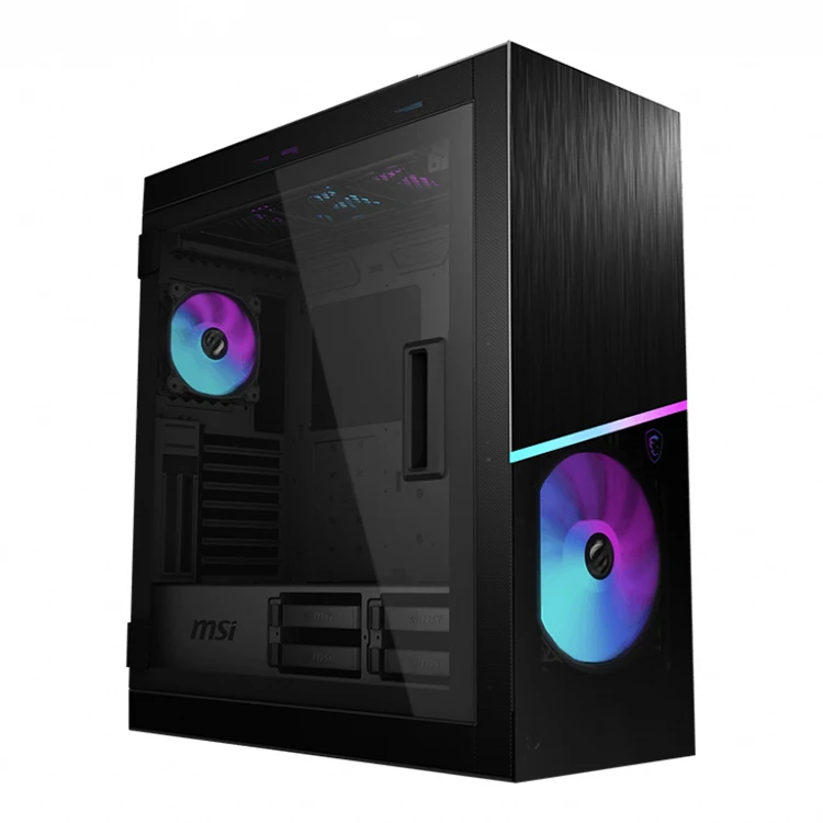 Корпус для игрового настольного компьютера MPG SEKIRA 500X Mid Tower поддерживает E-ATX / ATX / MATX / Mini-ITX.