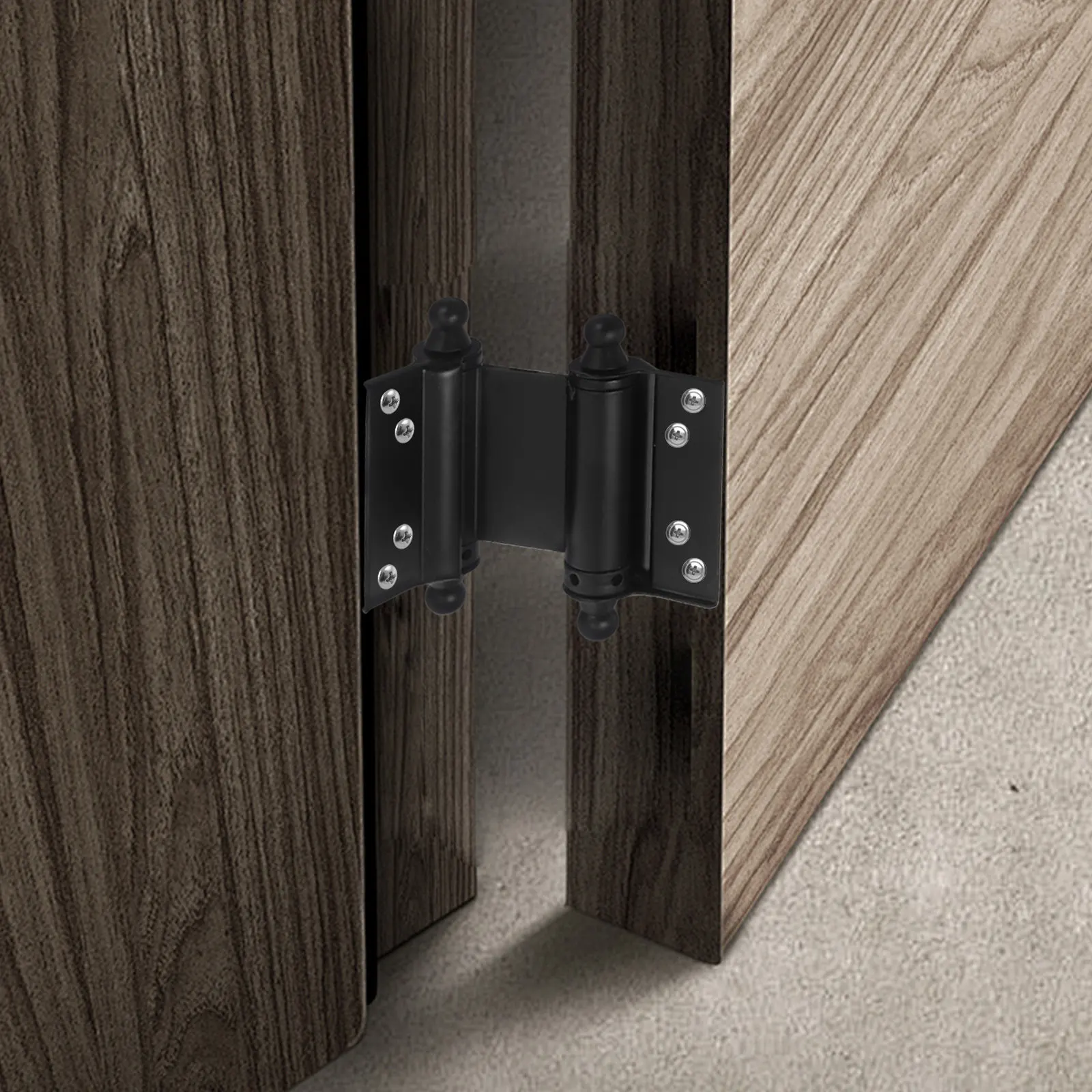 

4Pcs Heavy Duty Stainless Steel Self Closing Hinges Double Spring Automatic Door Hinges for Interior Exterior Doors Cabinets and