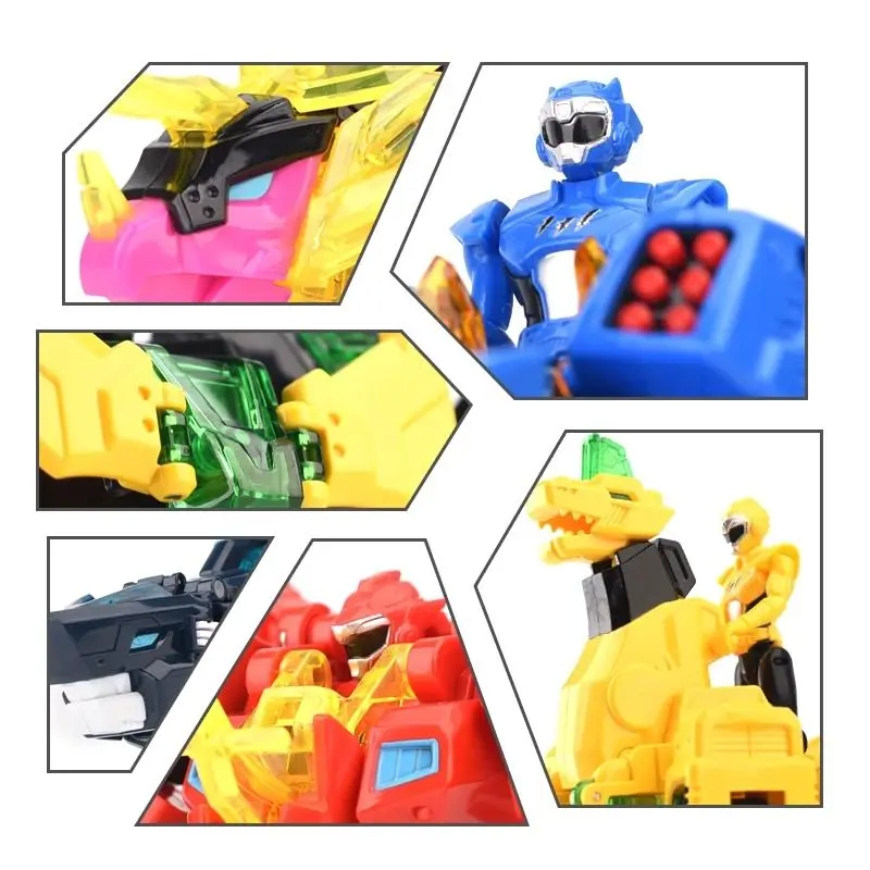 Miniforce Super Dino Power 2 Transforming Mecha - 5 - in - 1 Dino Robot Toy for Kids, Christmas Gift with Sound & Light