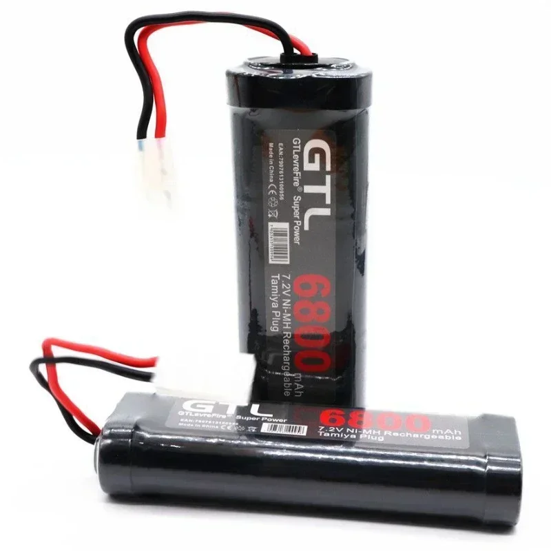 100% original 7.2v bateria 6800mah nimh baterias pacote para rc carro caminhão buggy barco tanque ni-mh baterias cinza ceia potência