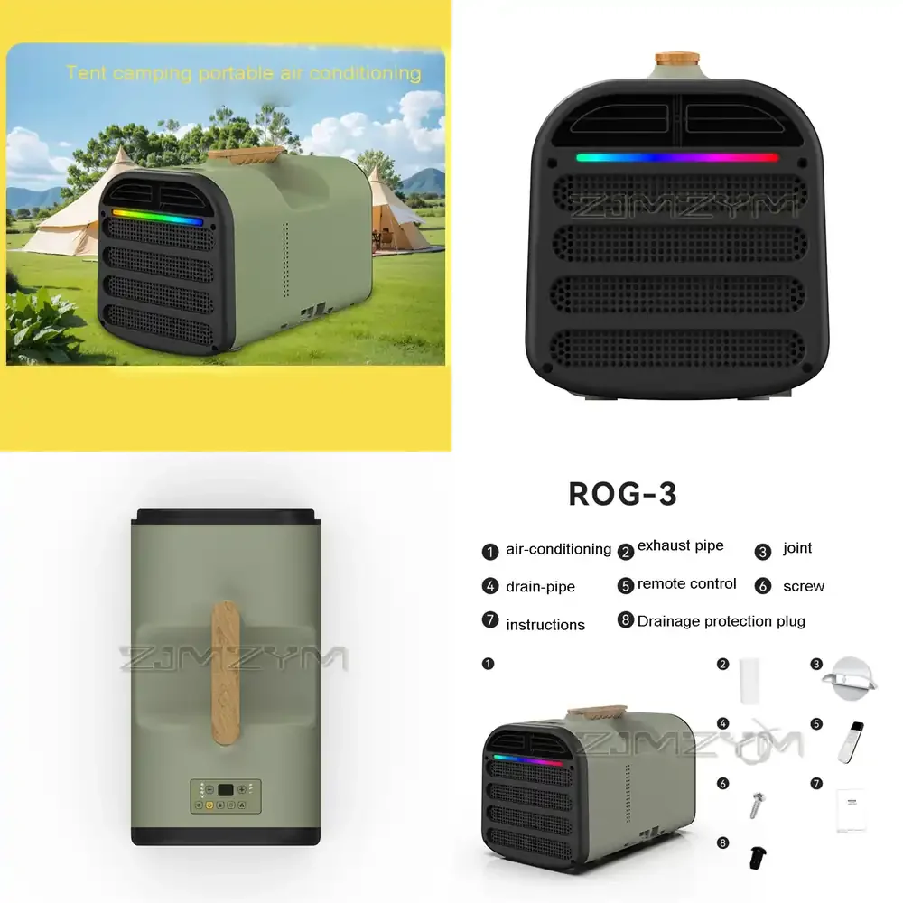 

ROG3 ROG3+ Portable Mobile Refrigeration Small Air Conditioner Integrated Unit 110V/220V Outdoor Camping Tent Car