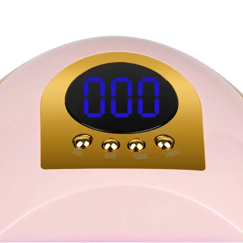 268W Professional UV LED Nail Dryer Lamp, 66 LEDs Fast Curing Light with 4 Timer Settings for Gel & Acrylic Nails