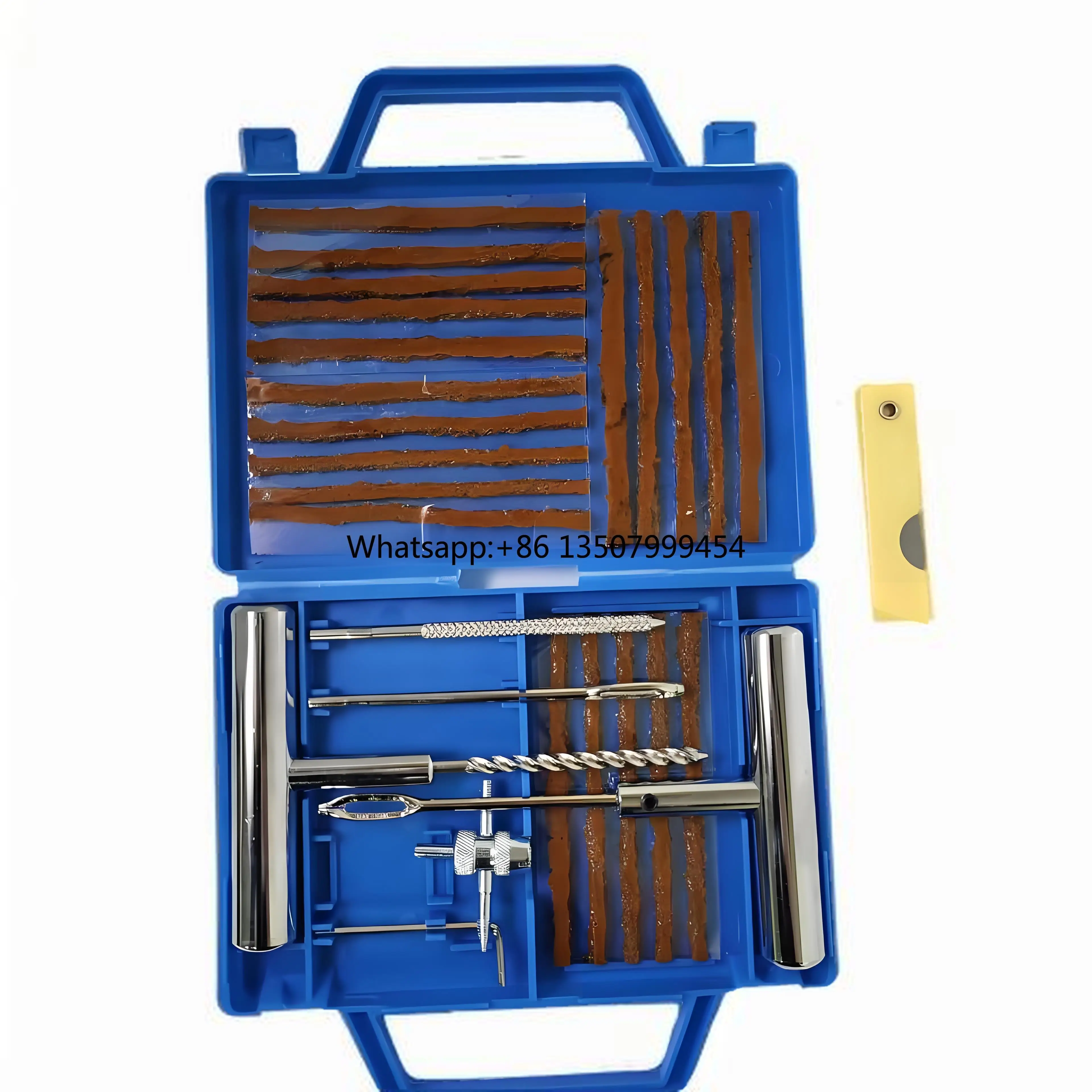 Hard Case Manual Toolbox  Universal Household Tire Repair Tool Kit for Cars and Motorcycles with Customizable OEM - 004