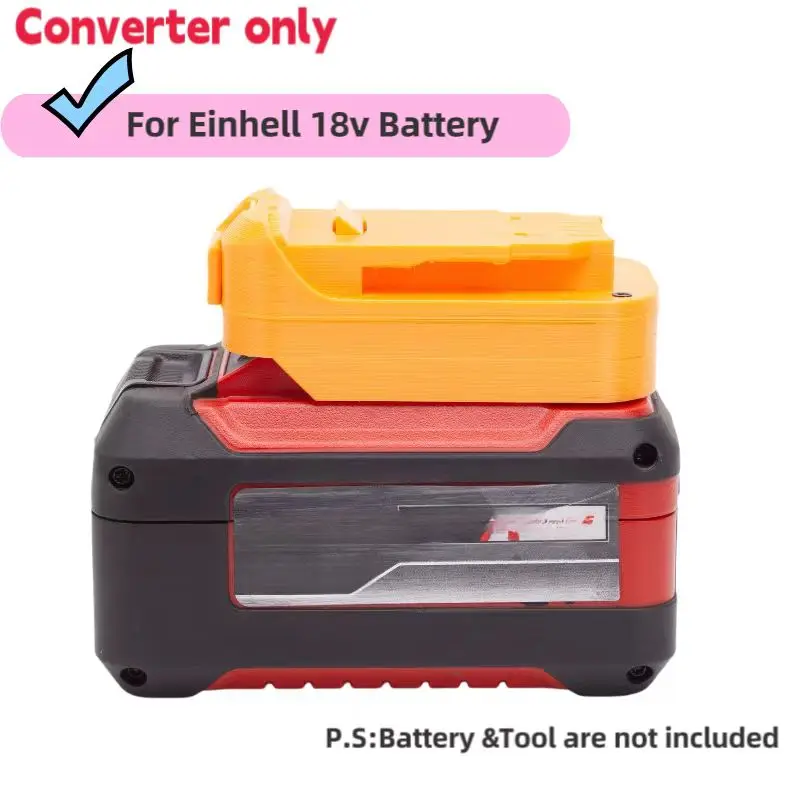 Batteries Converter Adapter For Einhell ozito 18v Lithium Convert To  Dewalt 18V Tools Adapter (without battery and tools)