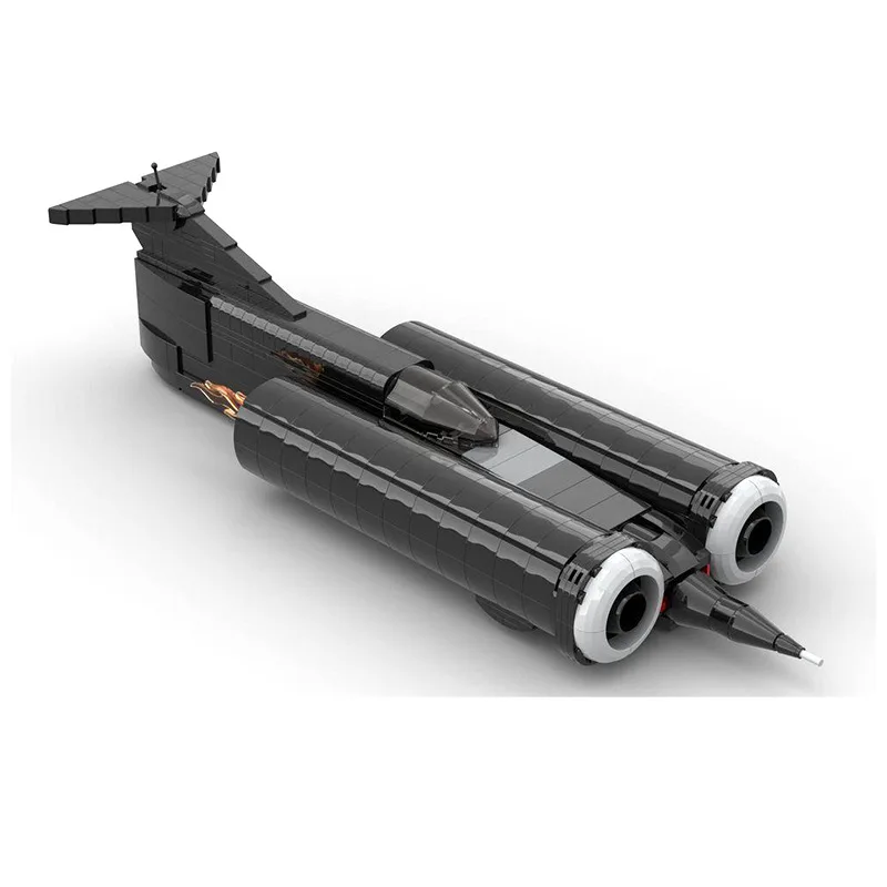 Suitable for building block MOC-139083 thrust SSC car-assisted assembly educational toy ornament