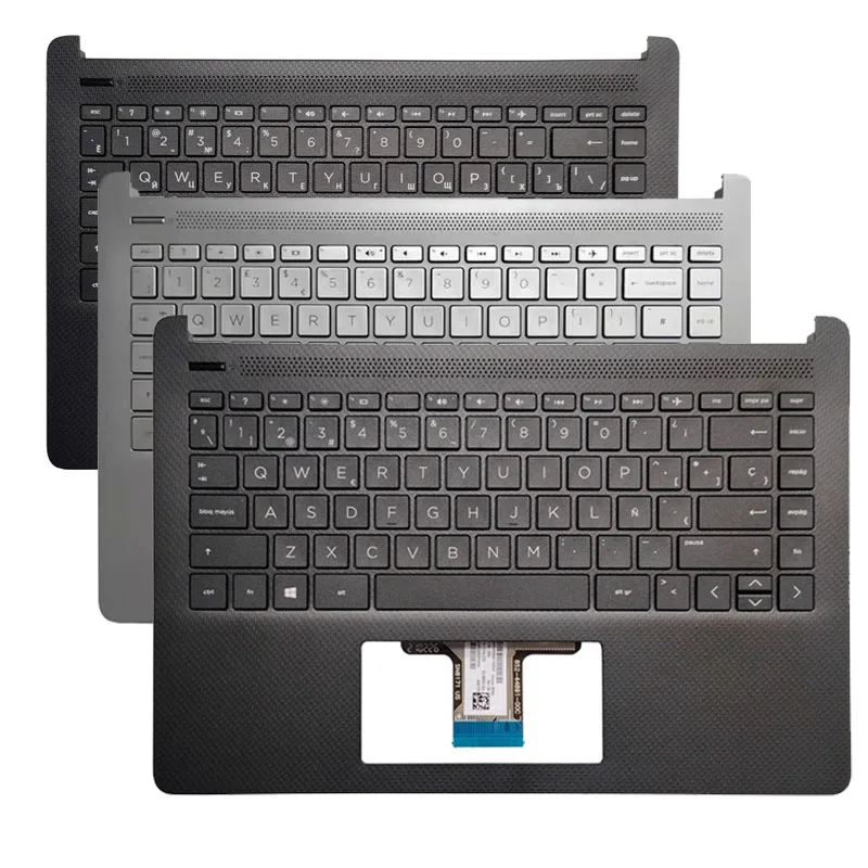 

Новинка для 14-DQ 14-FQ 14S-FR TPN-Q221 Q242, клавиатура для ноутбука/клавиатура для рук/клавиатура для рук/US UK SP RU C, чехол для клавиатуры, подставка для рук M03796-001