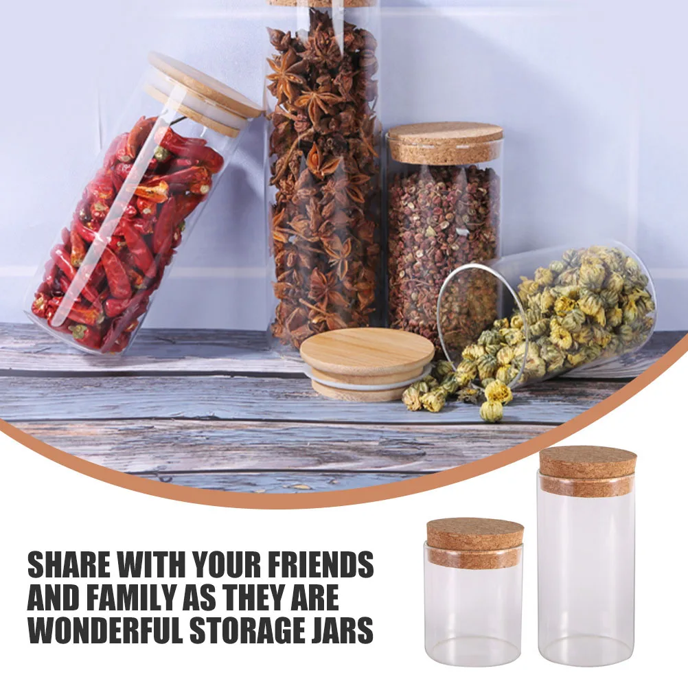 

2pcs Snack Snack Can Wood Lid Food Container Storage Canister For Glass Jar Tea Nut Grain Tea Jar Dried Fruit