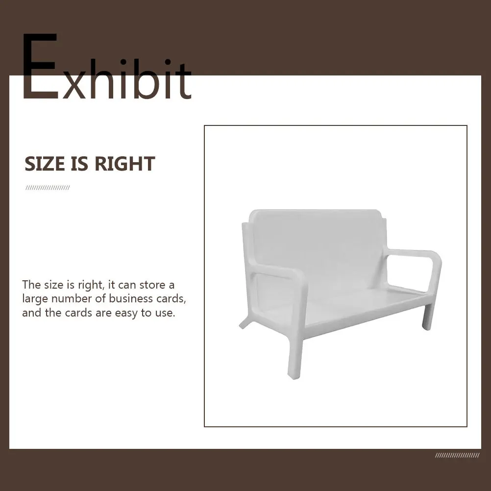 

Business Cards Holder Creative Sofa Plastic Desktop Card Organizer Large Capacity Office Supply Business Cards Display Stand
