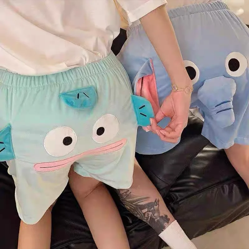 New Y2k Men Casual Anime Pajama Couple Pyjama Shorts Pyjama Cartoon Sleepwear Shorts Elephant Trunk Home Short Pants Gift