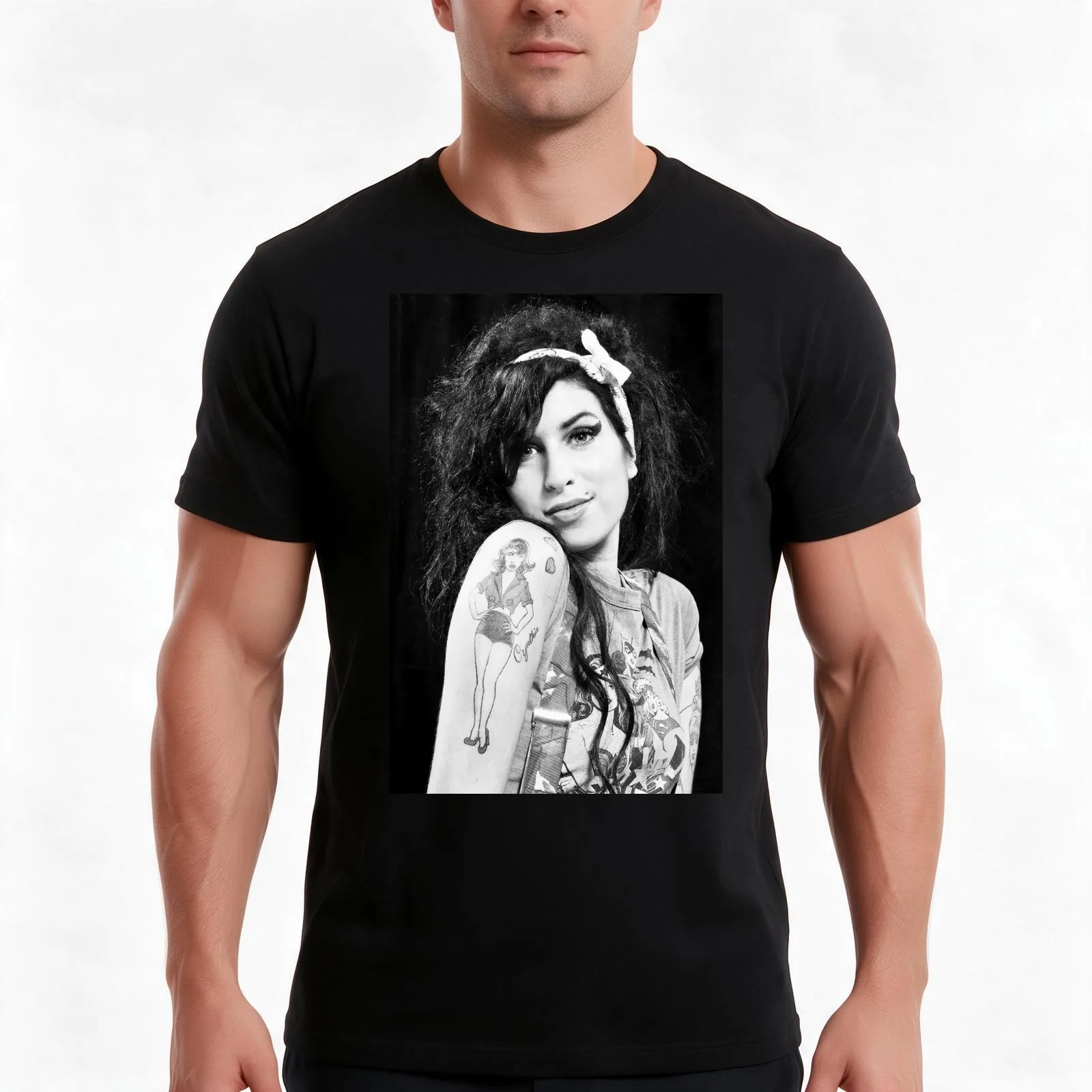 the Melodic Odyssey of a Vocal Virtuoso 0001 Poster T-Shirt, Summer Casual Cotton Tee, Oversized Streetwear Tops, 100% Cotton