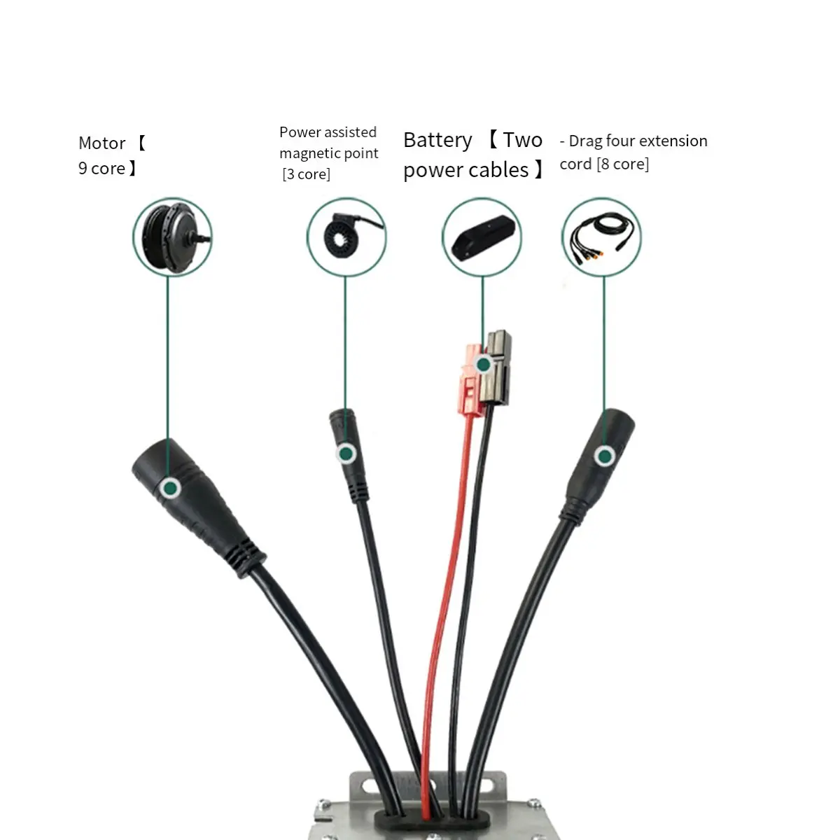 IN-A698U!KT Ebike Controller 36/48V 1000W KT-30A 30A Waterproof Plug Electric Bike Bicycle Brushless LCD LED Controller