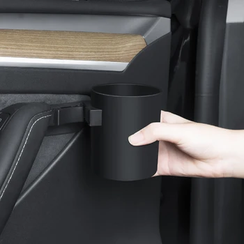 1/2 szt. Do tesli Model 3 Y do drzwi samochodu kubek uchwyt kubka schowek na drzwi do montażu na drzwiach uchwyt na butelki do napojów i wody akcesoria samochodowe
