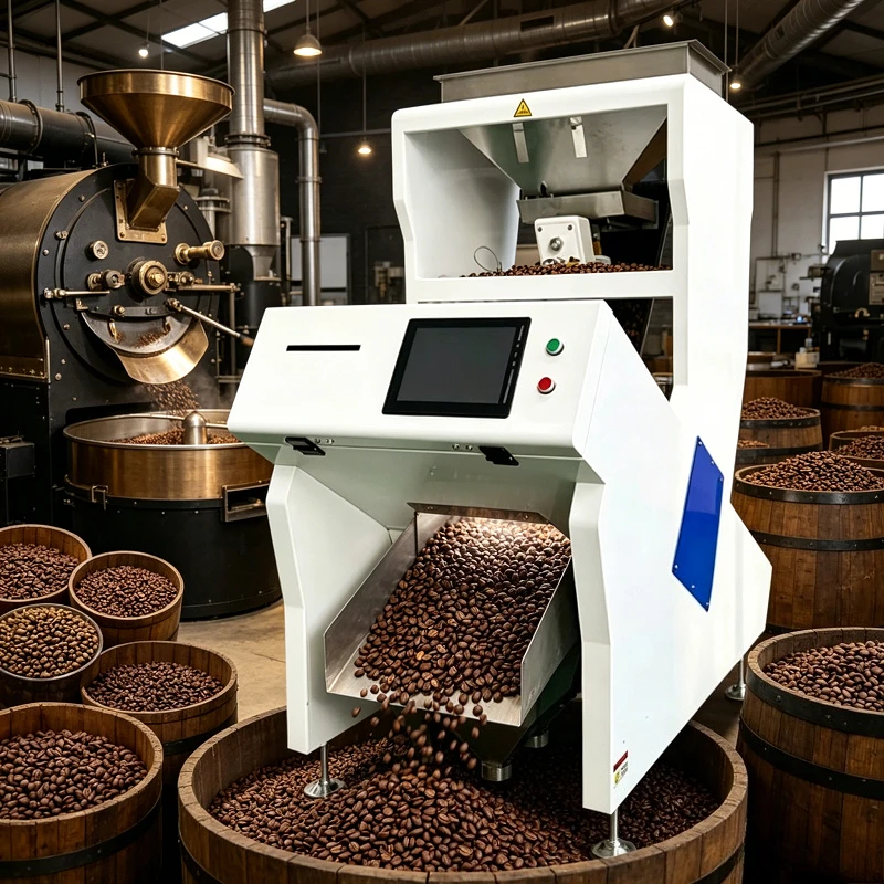Color Sorter Machine Optical Sorter Rice Coffee Bean Sesame Crop Industrial Quality Screening Device
