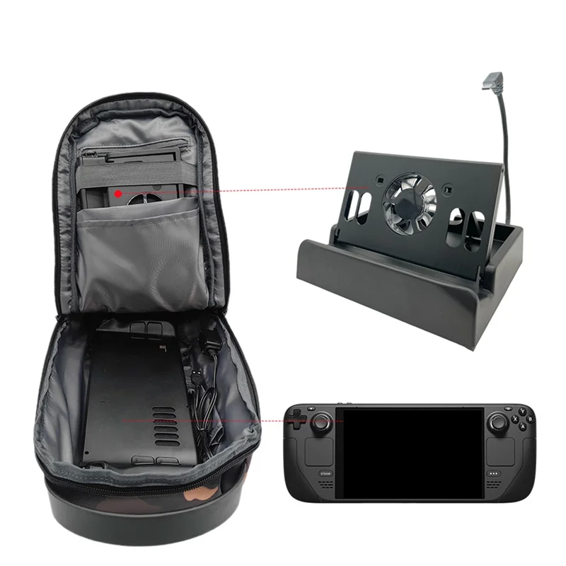 

Travel Luggage Shockproof Protection Storage Bag Bag Storage Bag For Steam Deck Game Console With Anti-Theft Lock Zipper Handbag
