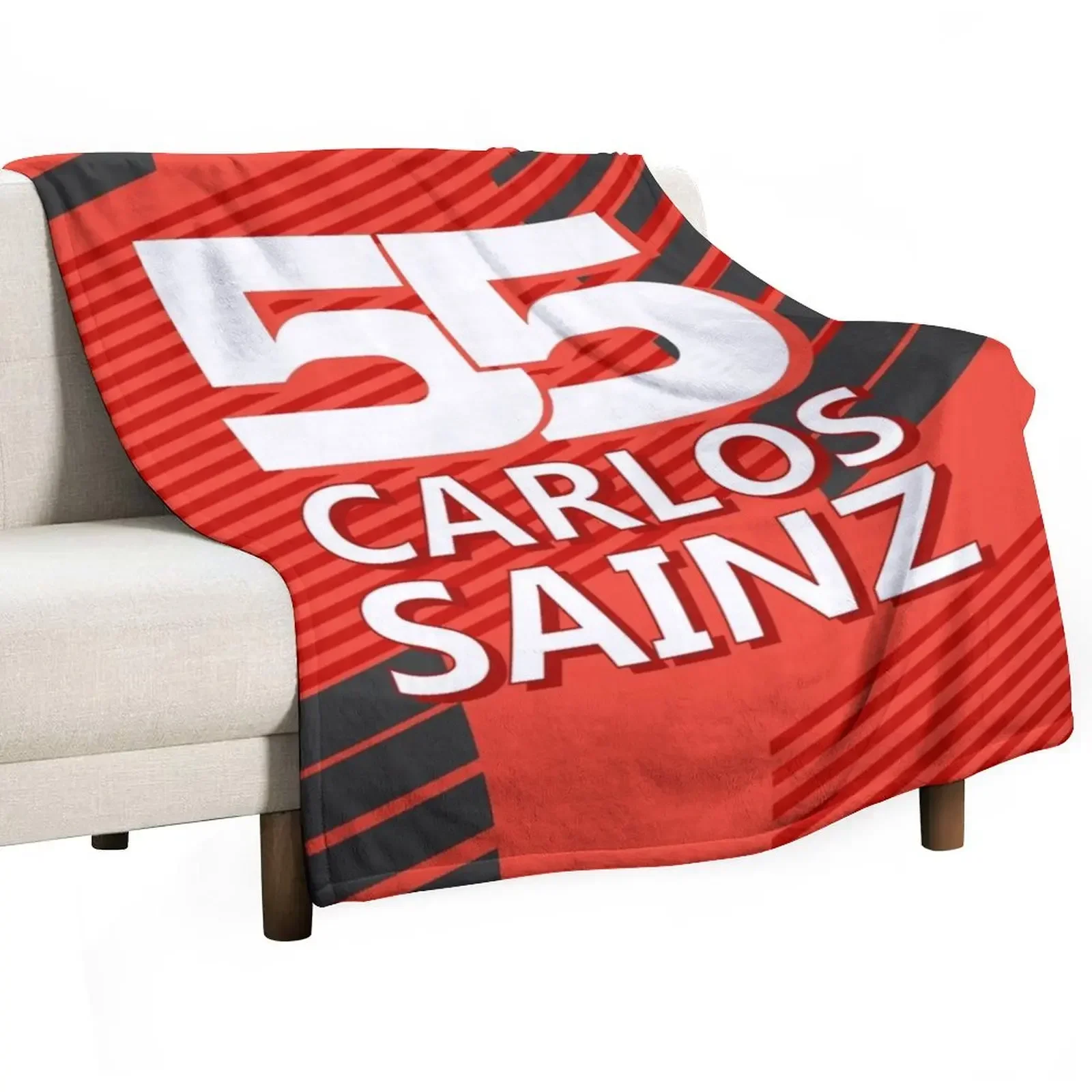 

Carlos Sainz 55 Throw Blanket For Baby for babies Blankets