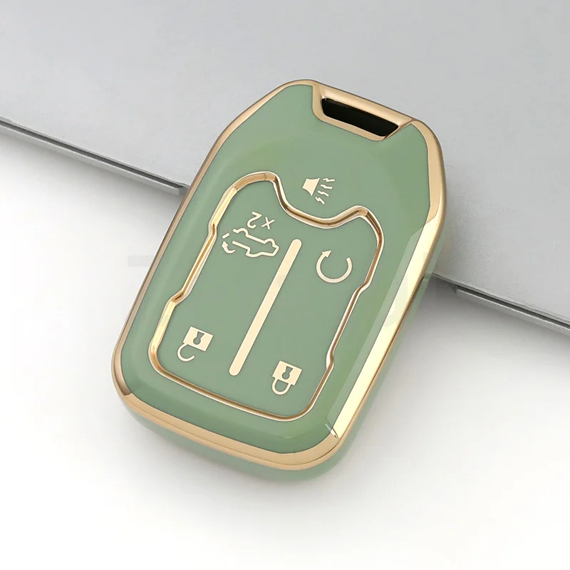 5 Buttons TPU Car Smart Remote Key Case Cover for Chevy Chevrolet Suburban Tahoe for GMC Terrain Yukon XL Shell Fob Holder Bag view 6