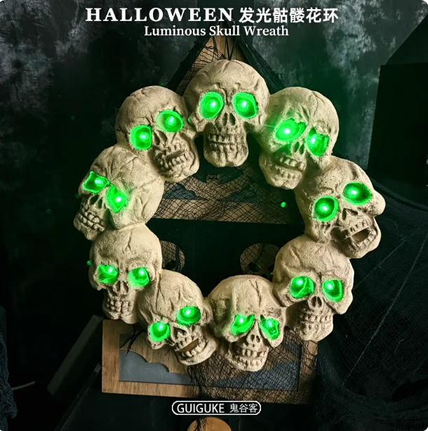 

Halloween Skeleton Toy Creative Gift Ornament Electric Motion-Activated Candy Bowl Walking Ghost Hand Bar Decor Prop