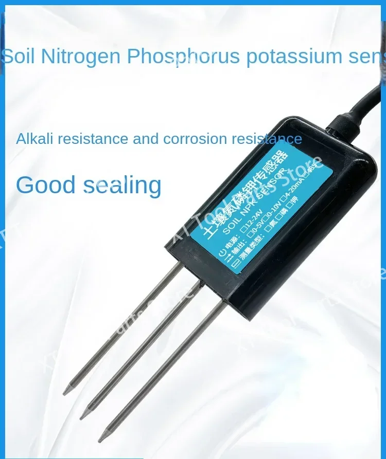 Soil Nitrogen, Phosphorus and Potassium Detector SDI12 Protocol KNX Protocol High Precision Soil Detector