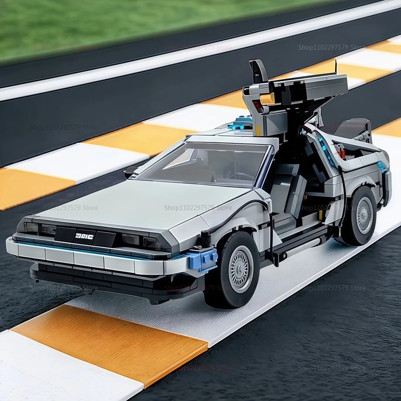 Back to the Future Time Machine Building Blocks 1872PCS Model Car Technical Brick Set Kids Adult Toys Gift