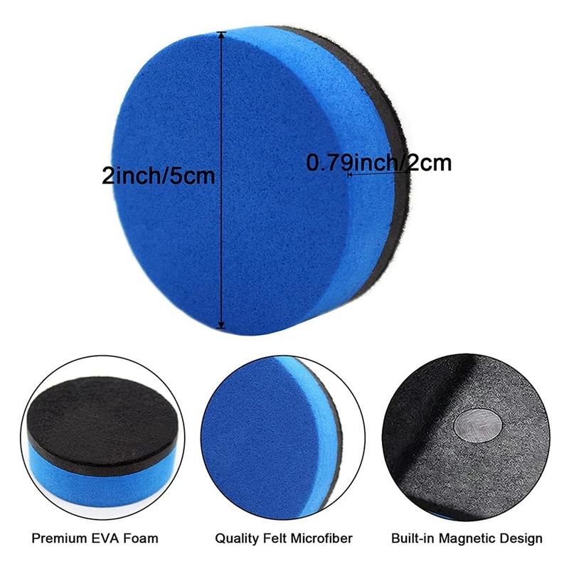 32 упаковки мини-ластиков для сухого стирания, магнитные ластики для досок, очистители для классной доски, сухие ластики, дворники (4 цвета, 2 х 2 дюйма)