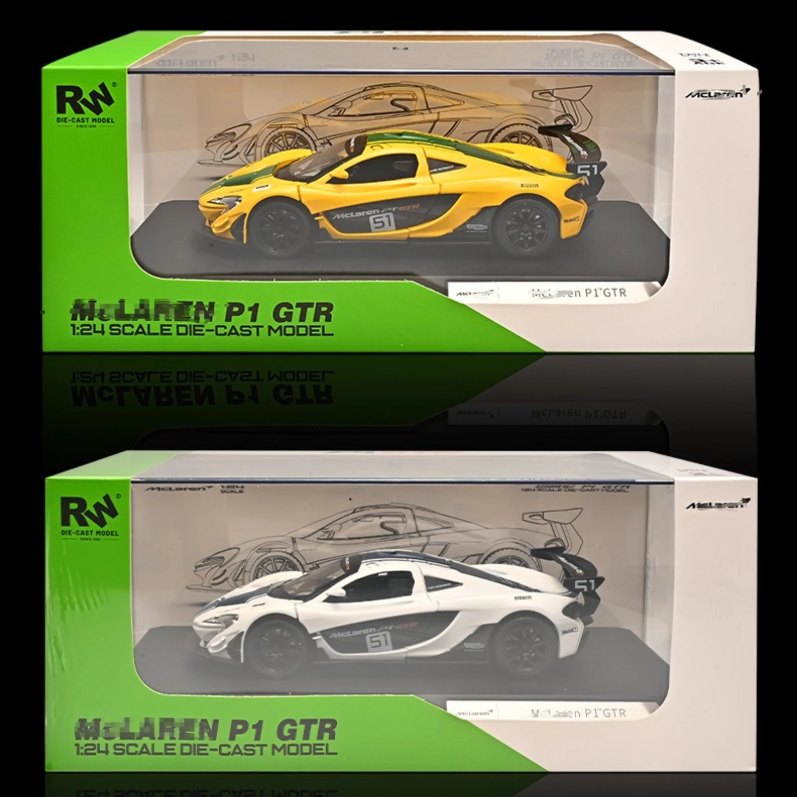 โมเดลรถเหล็กหล่อ P1 ขนาด 1:24 สำหรับตกแต่ง งานอดิเรก ของที่ระลึก ของขวัญ ของสะสม และตั้งโชว์