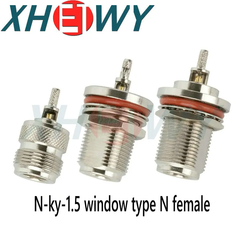 High quality N-head L16 RF feeder connector N-K N-C-KY window crimping welding 50-1.5 RG316 wire