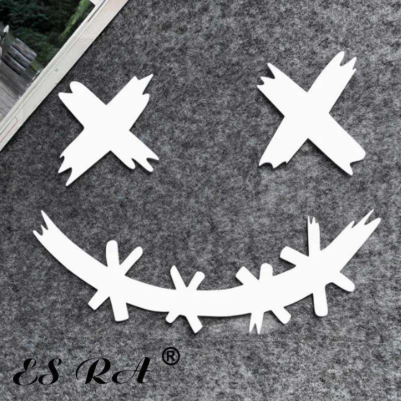 

Waterproof Reflective Stickers Devil Smile Helmet Decorative Decals Motorcycle Windshield Car Body Pegatinas