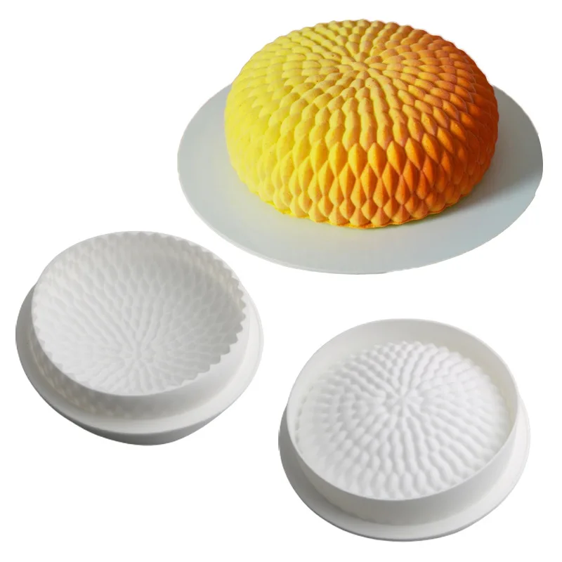 Sunflower Seed Shape Silicone Mousse Cake Mold Flower Chocolate Ice Baking Mould Party Dessert Making Tool Valentine's Day Gifts