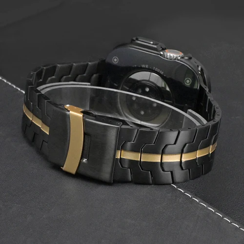 Imagen 2 del producto Correa de titanio para Apple Watch Series 11 10 46mm Ultra3/2/1 49mm correa naranja de titanio para IWatch 9 8 7 6 5 4 45mm SE 3 2 44mm