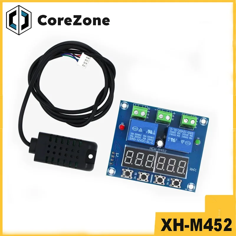 XH-M452 temperature and humidity control module, digital display, high-precision dual output automatic constant temperature and