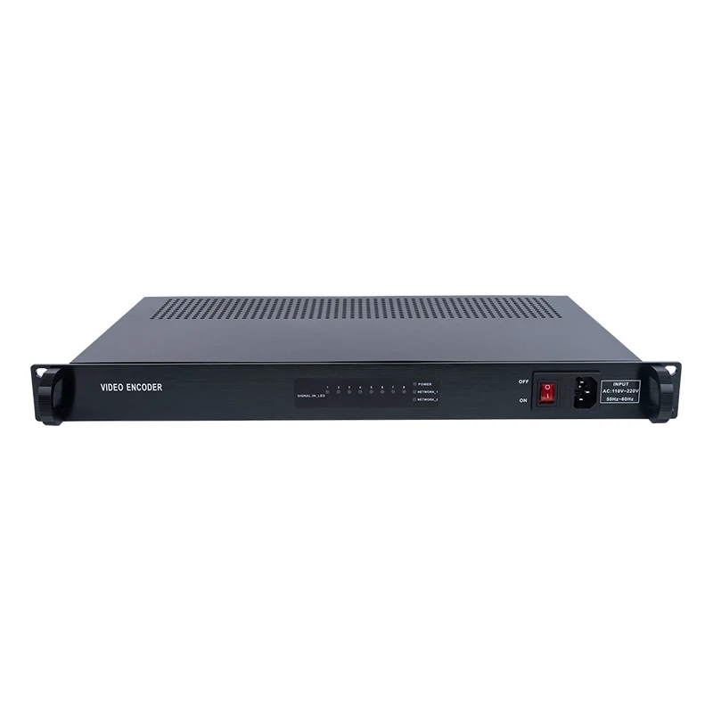 

8-Channel H.265 H.264 Full HD TO IP Video Encoder Cable IPTV Live Streaming Media Network Devices