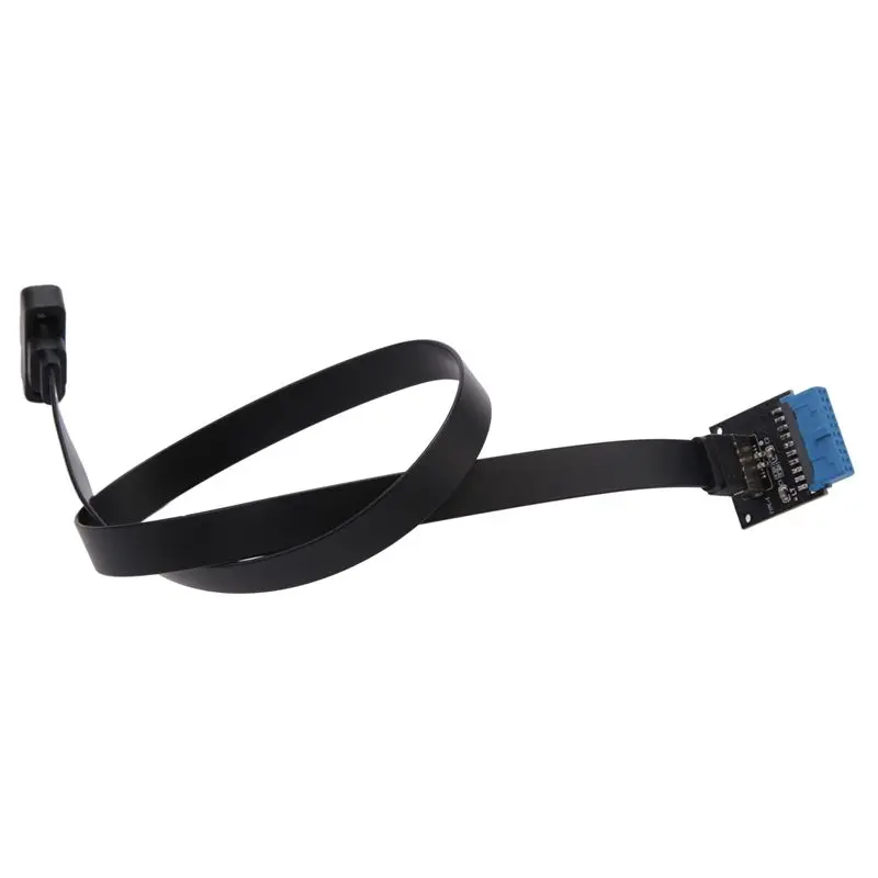 ABNR USB 3.1 Type C Front Panel Header Extension Cable 50 Cm, USB 3.1 Type E To USB 3.1 Type C Cable,Gen 2 10 Gbps Cable