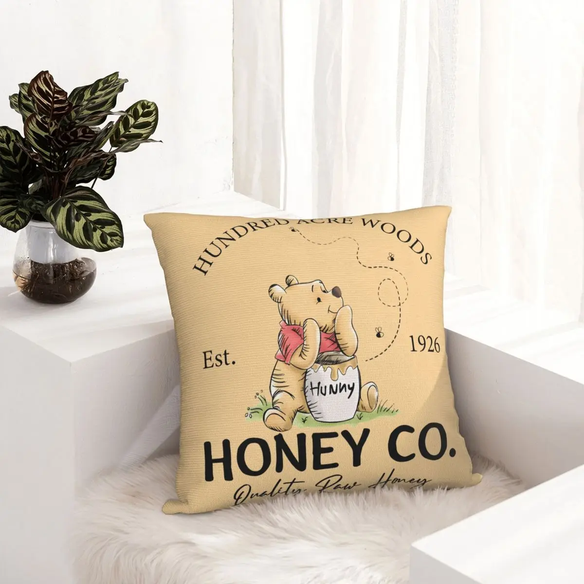 1926 ويني ذا بوه العسل رمي غطاء وسادة وسائد لغطاء وسادة أريكة الإبداعية