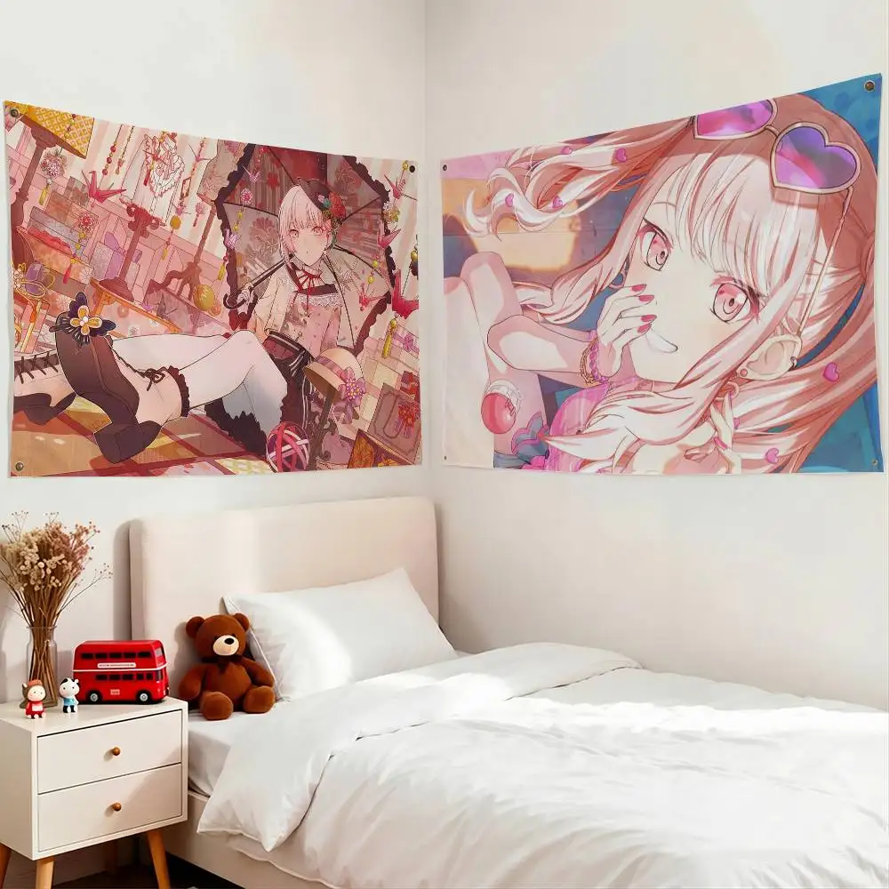 P-Project S-SEKAI Mizuki Akiyama Flags for Bedrooms Home Decor Items Outdoor Decors Garage Decoration Flaga