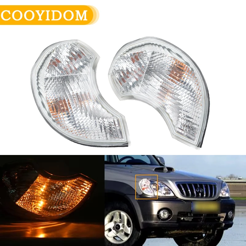 Lampu Depan Sein Sudut Depan Untuk Hyundai Terracan 2001 2002 2003 2004 2005 2006 Lampu Sein Lebar Dengan Bohlam