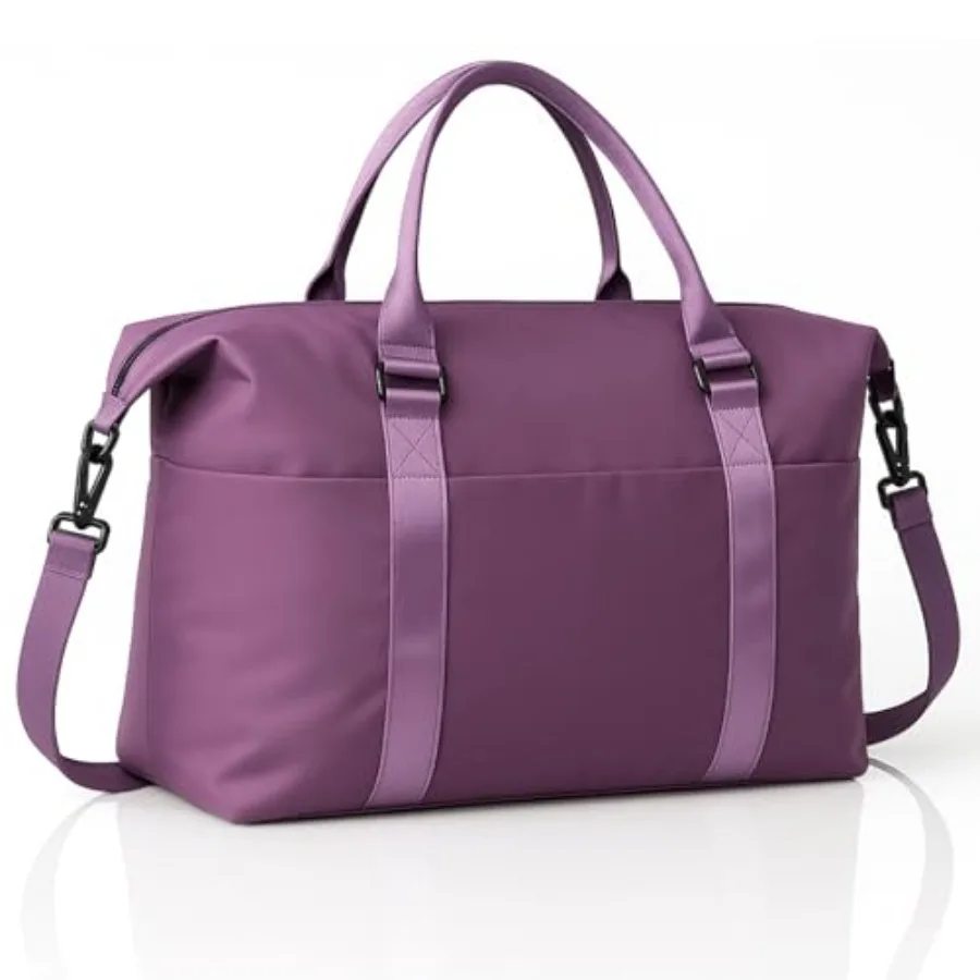 Weekender Duffel Bags for Women, Purple Travel Totes Bag for Airplane Essentials, Overnight Bags for Women with Trolley Sleeve,