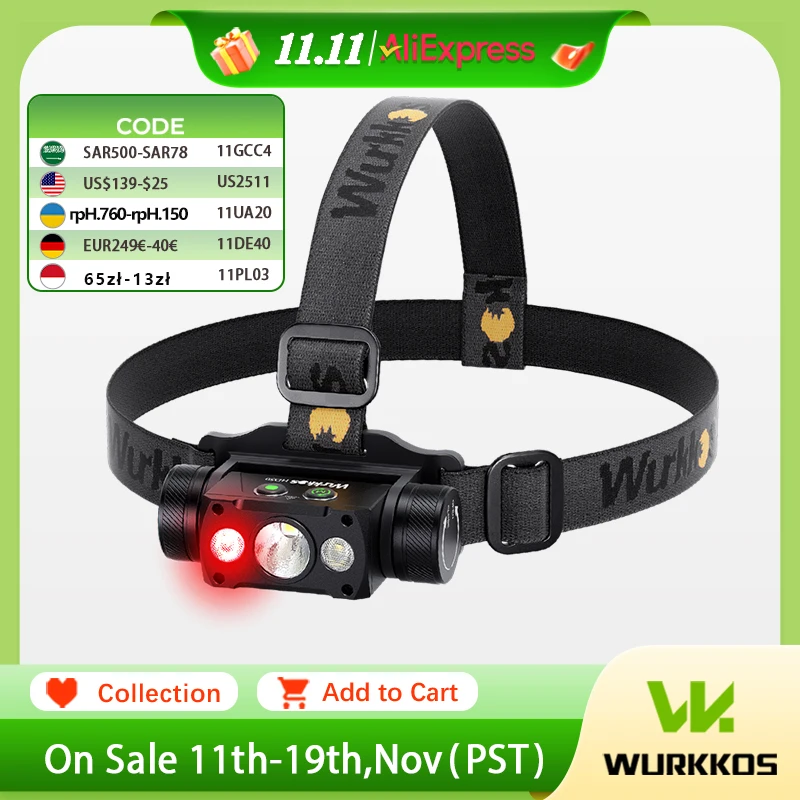yZ[zWurkkos HD50 LED wbhv 4000LM nCp[[dd IP67 h 21700 ނƖ 660nm ԐFt
