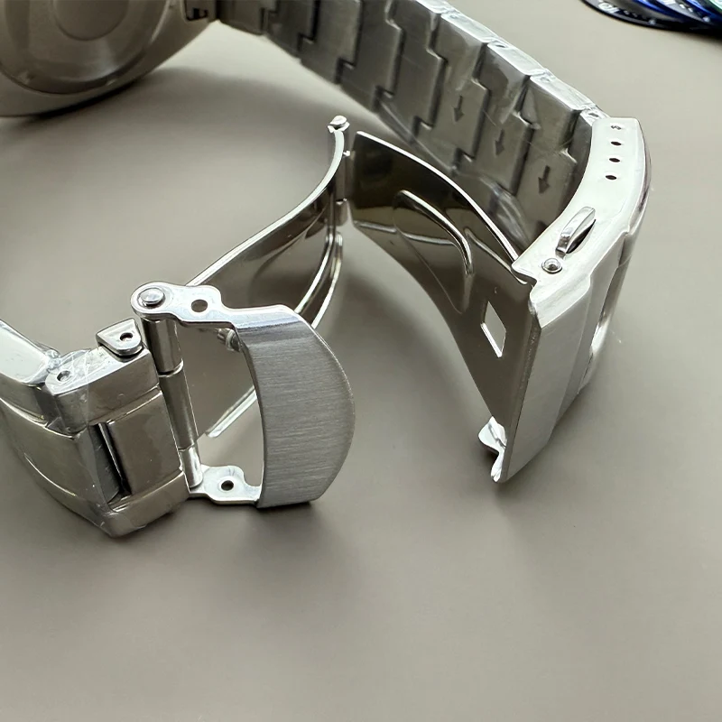 Customized 6105 6309 Turtle Abalone Shell Watch Case and Strap Sapphire Crystal Glass Fit NH35 NH36 4R 7S Movements 28.5mm Dial