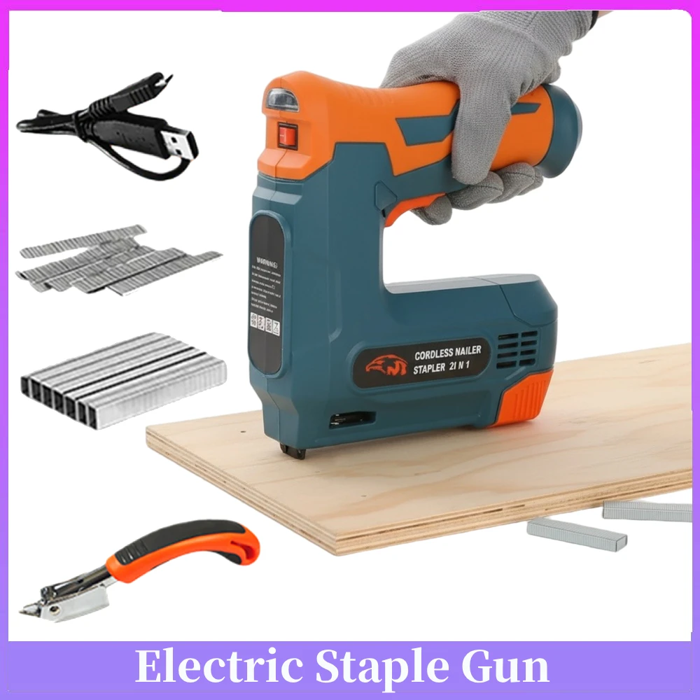 

Беспроводной набор гвоздезабивателей, перезаряжаемый пистолет для гвоздей, степлер для обивки, пистолет для гвоздей для ремонта обивки, столярные изделия, сделай сам