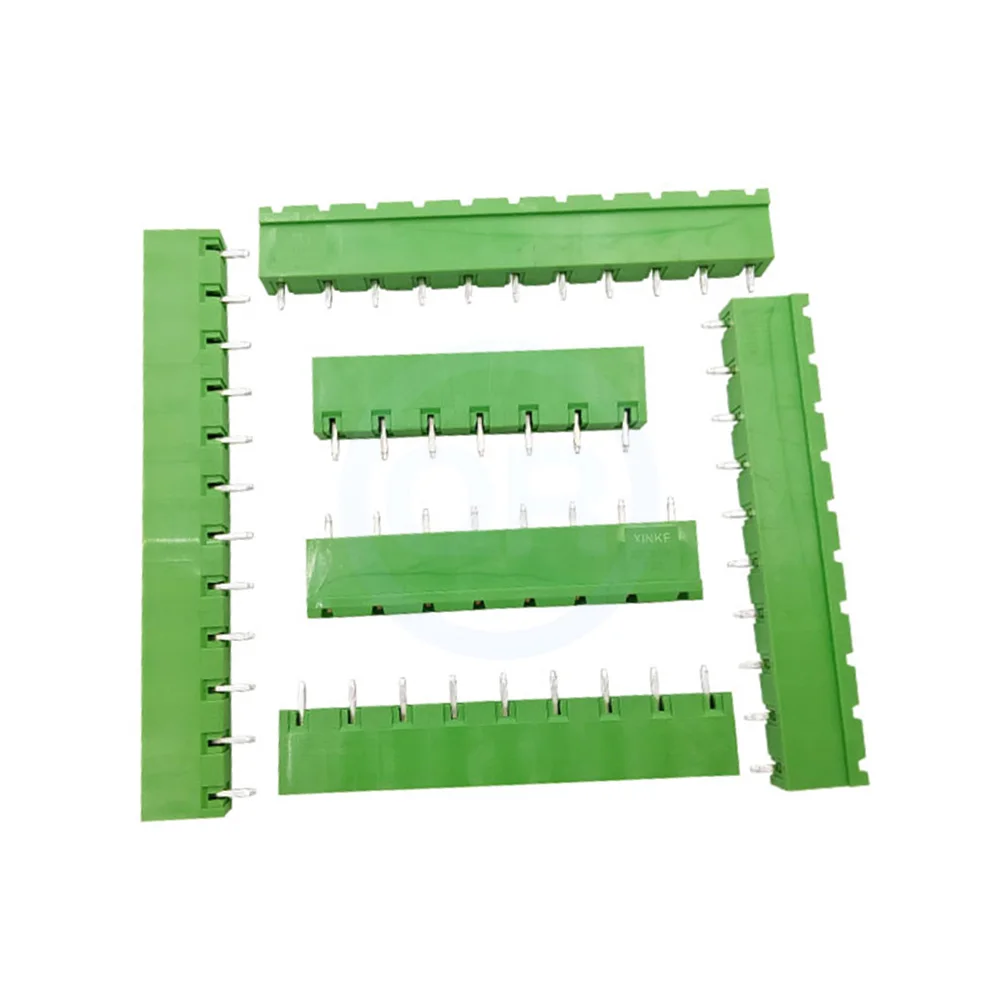 20Pcs KF 2EDGV 15EDGV Split Terminal Block, 7.62mm Pitch Plug-in PCB Straight Pin Socket 2-12Pin