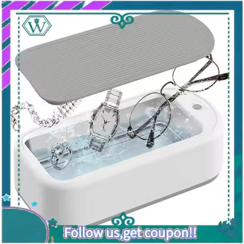 Premium Ultrasonic Glasses Cleaner Machine,Portable Professional Sonic Jewelry Cleaner For Eye Glasses,Earring,Necklaces