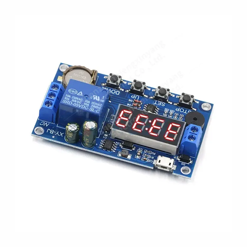 DC 5V Real time Timing Delay Timer Relay Module Switch Control Clock Synchronization Multiple mode control Wiring diagram