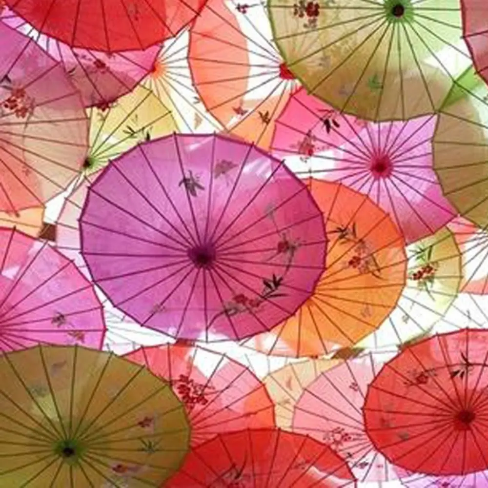 New Chinese Antique Style Oiled Paper Umbrella 10 Colors Decorative Umbrella Costumes Photography Umbrella Dance Performance