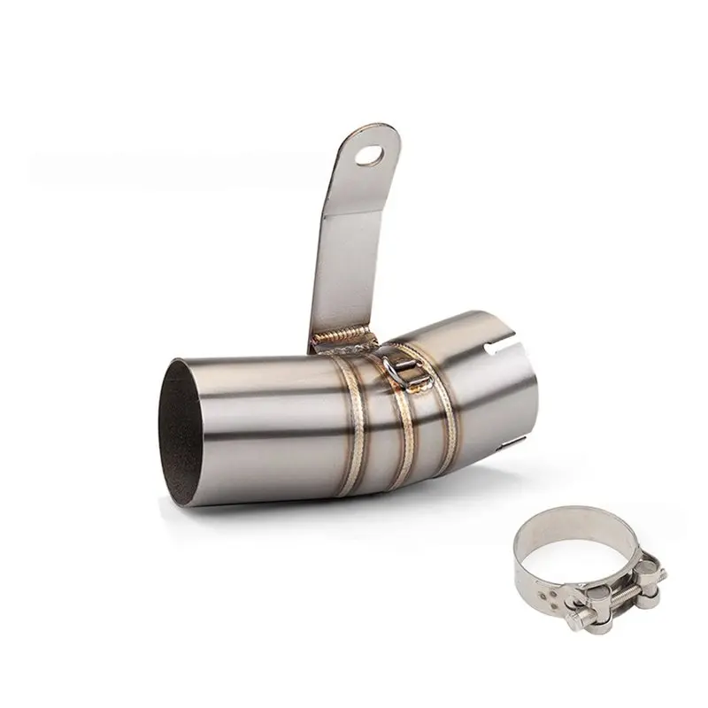 دراجة نارية العادم الانزلاق على الأنابيب 60 مللي متر الفولاذ المقاوم للصدأ لسيارات Bmw S1000rr 2020 2019 2021 2022 2023 2024 2025 تصميم منتصف الارتباط