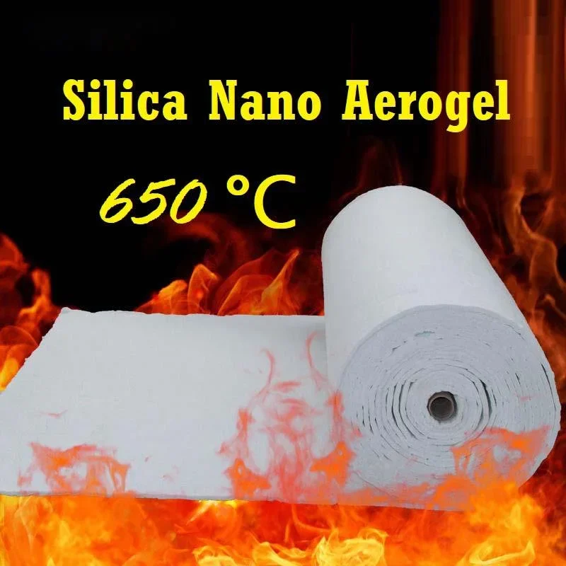 

Size 50X150CM New Thermal Insulation Nano Aerogel Felt Waterproof Silica Glass Fiber Aerogel Insulation Felt 650 Celsius