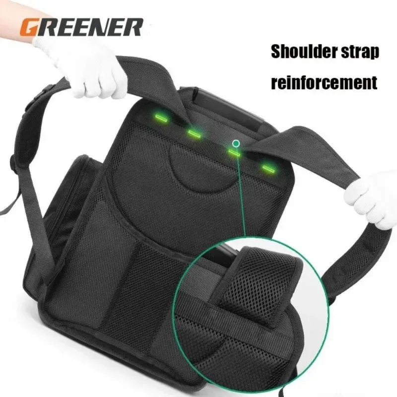 Professional Tool Bag Backpack Canvas Multifunctional Electrician Backpack Storage Bag Organizer Electrician Work Accessories